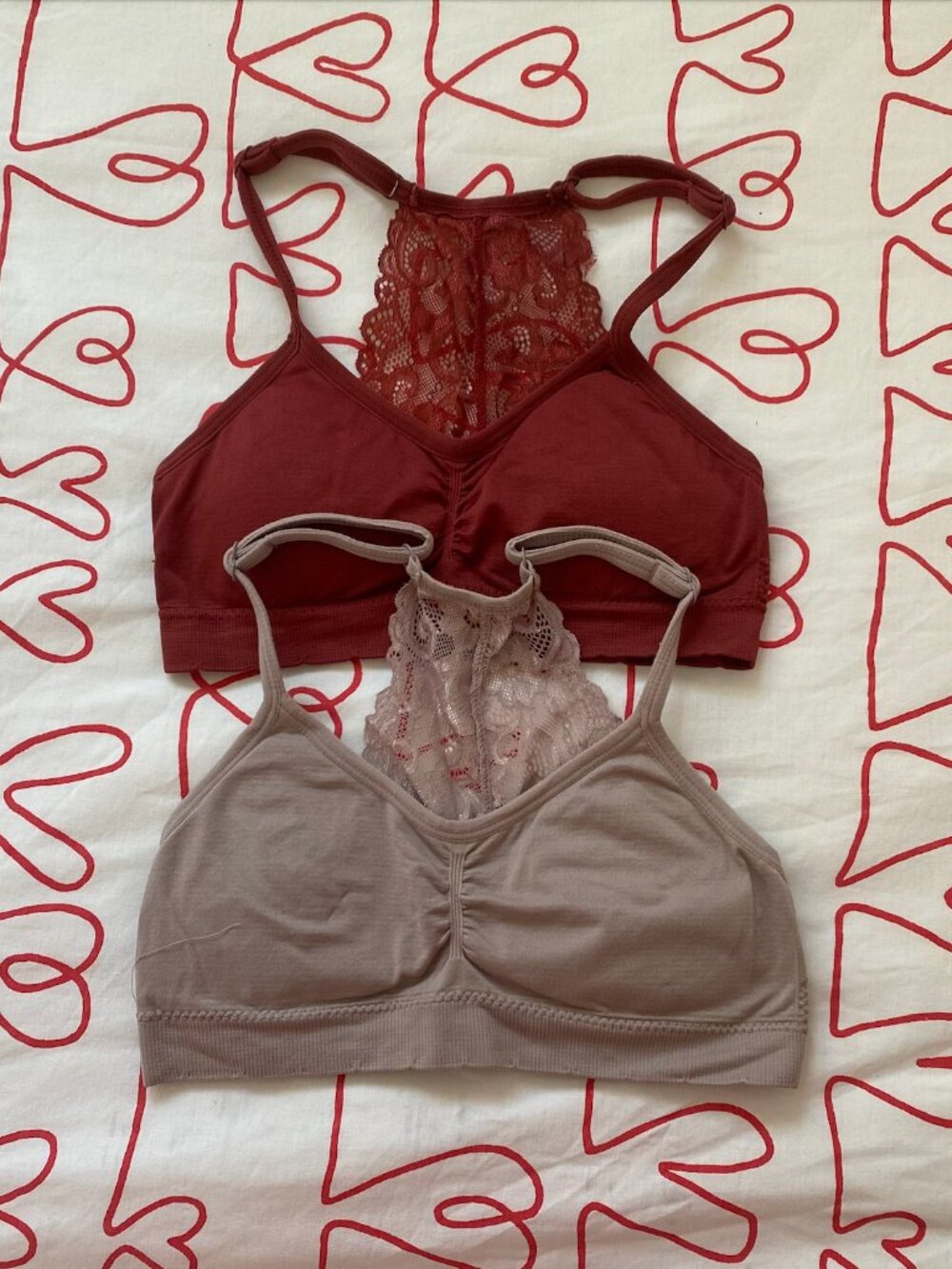 Padded Wireless Laura Ashley Bralette - 2 Colours Available